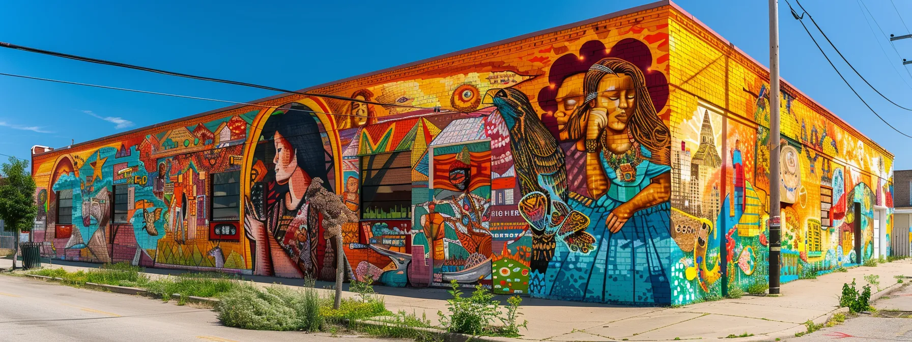 vibrant street art depicting the diverse cultural influences of perry and suzette price.